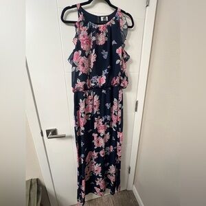 Old Navy Floral Maxi Dress with Ruffle straps
